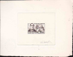 France N° 1300 Guillaume Apollinaire épreuve D'artiste En Noir Signée - Artist Proofs