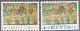 UNITED NATIONS NY   SCOTT NO 247-48   MNH     YEAR  1974 - Nuevos