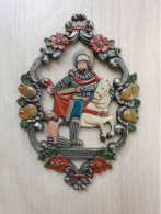 Zinn-Figur  (Schild) - Heiliger Sankt Martin - Etains