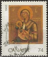 CANADA 1988 Christmas. Icons - 74c. - Virgin And Child FU - Oblitérés