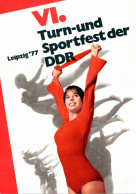 G6447 - TOP Leipzig DTSB Jugendspartakiade - Schneider Pieske Künstlerkarte - DEWAD Verlag DDR Grafik - Gimnasia