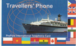 Netherlands, NL-PRE-WDC-0001?, Traveller's Phone - Passenger Ship, Flags, 2 Scans. White Stripe Front Left - Other & Unclassified