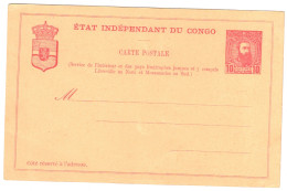 CARTE POSTALE  ETAT INDEP. DU CONGO - Stamped Stationery