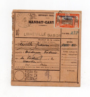 !!! GABON, MANDAT CARTE DE LIBREVILLE DE 1932 POUR ASNIERES - Covers & Documents