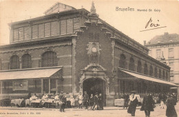 BELGIQUE - Bruxelles - Marché St Géry - Animé - Carte Postale Ancienne - Markets