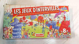 LES JEUX D INTERVILLE - CELEBRE JEU TV  - JEUX DE SOCIETE VINTAGE -  MAKO 1987 - - Autres & Non Classés