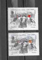 VARIETEE DE COULEUR N° 3781 ( Casque Rouge / Casque Orange)  OBLITERE - Used Stamps