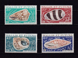 WALLIS ET FUTUNA 1976 TIMBRE N°192/95 NEUF** COQUILLAGES - Neufs