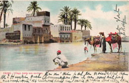 EGYPTE - Le Caire - Village Aux Environs - Colorisé - Carte Postale Ancienne - Le Caire