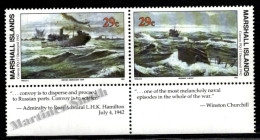 Marshall Islands 1992 Yv. 429-30, WWII, World War II, PQ-17 Convoy Destruction - MNH - Marshallinseln