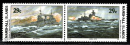 Marshall Islands 1992 Yv. 447-48, WWII, World War II, Barents Sea Battle - MNH - Marshallinseln