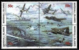 Marshall Islands 1993 Yv. 451-54, WWII, World War II, Bismark Sea Battle - MNH - Marshallinseln
