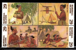 Marshall Islands 1993 Yv. 479-82, The Life In The 1800's, Art - MNH - Marshallinseln