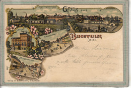 CPA - BISCHWILLER (67) - Carte Gruss Multi-vues De 1898 - Bischwiller