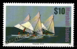 Marshall Islands 1994 Yv. 533, Definite Set, Native Boats - MNH - Marshallinseln