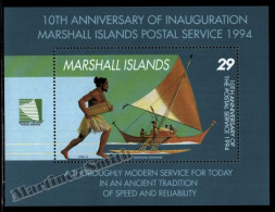 Marshall Islands 1994 Yv. BF 17, 10th Ann. Marshall Island Postal Innauguration - Miniature Sheet - MNH - Marshallinseln