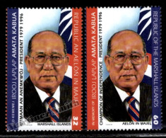 Marshall Islands 1997 Yv. 751-52, Tribute President Amata Kabua - MNH - Marshall