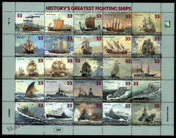 Marshall Islands 1998 Yv. 1044-68, History's Greatest Fighting Ships - MNH - Marshall