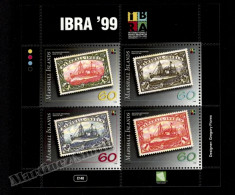 Marshall Islands 1999 Yv. BF 41, IBRA '99, Stamps On Stamps - Miniature Sheet - MNH - Marshall