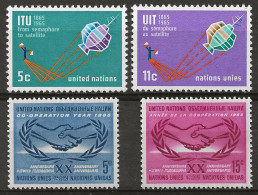 NATIONS-UNIES - NEW-YORK: **, N° YT 137 à 140, TB - Nuevos