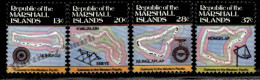 Marshall Islands 1984 Yv. 63-66, Definitive Set, Maps Of The Islands (II) - MNH - Marshall