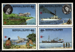 Marshall Islands 1987 Yv. A 12-15, 50th Ann. Amelia Hart Flight Anniversary, Aviation - Airmail - MNH - Marshall