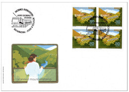 Switzerland 2023 (Box 2) 100 Years Centovalli Eisenbahn Railway Train Chemin De Fer Mountains Berge Montagne - FDC - Briefe U. Dokumente