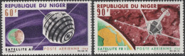 NIGER Poste Aérienne  59 60 ** MNH Satellites A1 Et FR1 Lanceur Diamant Espace Space Cosmos 1966 - Niger (1960-...)