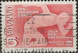 CANADA 1967 Pan-American Games, Winnipeg - 5c. - Athlete AVU - Used Stamps