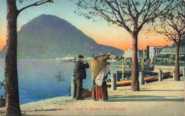 SUISSE - Lugano - Quai De Monte San Salvatore - Colorisé - Carte Postale Ancienne - Mon