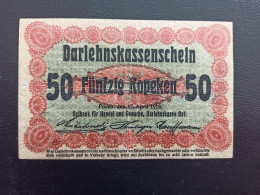 Billet Allemagne 50 Kopeken 17/04/1916 - Otros & Sin Clasificación