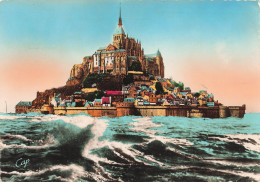 FRANCE - Le Mont-Saint-Michel - La Marée Haute - Colorisé - Carte Postale - Le Mont Saint Michel