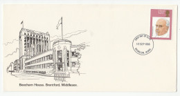 1980 BEECHAM HIUSE BRENTFORD Illus FDC Thomas Beecham Music Architecture GB Stamps Hounslow Cover - 1971-1980 Decimal Issues