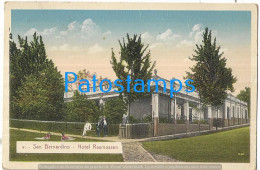 217435 PARAGUAY SAN BERNARDINO HOTEL RASMUSSEN POSTAL POSTCARD - Paraguay