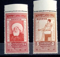 Kingdom Of Egypt 1928, Medical Congress, Mi 141-2, MNH - Unused Stamps