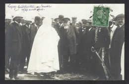 CPA Tunisie Afrique Du Nord Visite Du Président Fallières Circulé Carte Photo RPPC - Tunisia