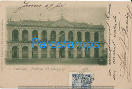 217459 PARAGUAY ASUNCION PALACIO DEL CONGRESO CIRCULATED TO ARGENTINA  POSTAL POSTCARD - Paraguay