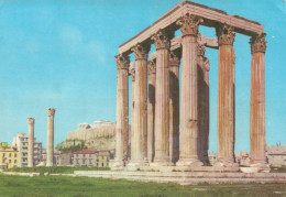 GRÈCE - Athènes - L'Acropole Vue De L'Olympeion - Colorisé - Carte Postale - Griechenland