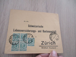 Lettre Italie Italia En Recommandé Constantinople Pour Zurich Suisse Posta Militare 15 1920 Bloc 4+1 TP Anciens - Bureaux D'Europe & D'Asie