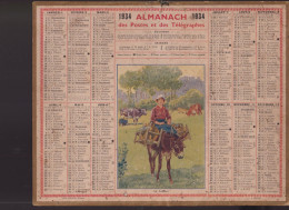 Almanach Des Postes  1934 - Big : 1921-40