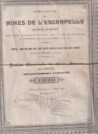 Action Charbonnage : Mines De L'escarpelle - Autres & Non Classés