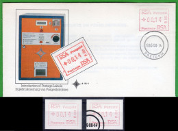 1986 Südafrika South Africa RSA ATM 1 FDC Official + MNH + CTO. Frama Automatenmarken Automatici Etiquetas - Frankeervignetten (Frama)