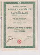 Action Forges & Aciéries Du Saut-du-tarn - Industrie