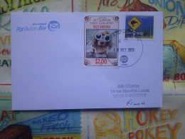 Par Avion Timbres Kiwi Sign, Pets Of Aotearoa, Best Dressed, Animaux De Compagnie D'Aotearoa, Les Mieux Habillés - Luftpost