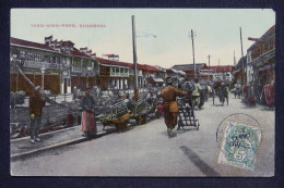 CHINE - Affranchissement Blanc Sur Carte Postale De Shanghai Pour Haiphong En 1910 - L 148093 - Storia Postale