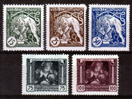 ⁕ Czechoslovakia 1919 ⁕ Legionnaires Mi.34-38 ⁕ 5v MNH - Neufs