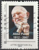 Mon Timbre à Moi - Lettre Prioritaire (20g) - L'Abbé Pierre (O - Oblitéré) - Used Stamps