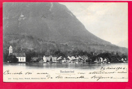 Cpa Beckenried Voyagée En 1904, Dos Simple, Belle Carte Voir Scannes - Beckenried