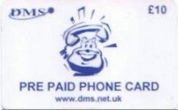 ENGLAND : ENG84 L10 DMS PRE PAID Phone Card BLUE (crew Phone) SATELLITE CARD USED - [ 5] Eurostar, Cardlink & Railcall