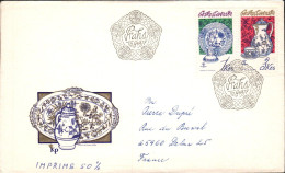 TCHECOSLOVAQUIE LETTRE FDC POUR LA FRANCE 1977 - Lettres & Documents